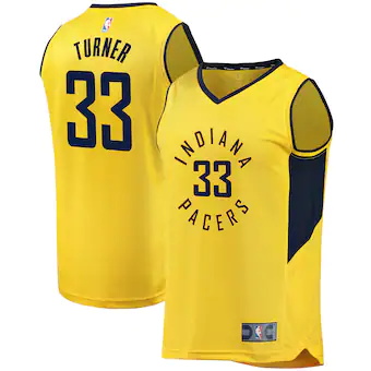 youth fanatics branded myles turner gold indiana pacers fas-419